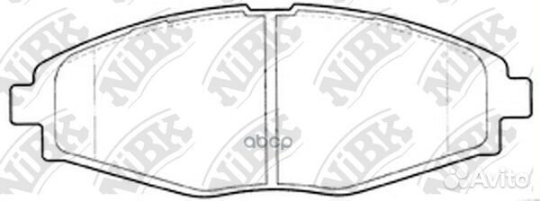 Колодки тормозные дисковые перед PN0390 NiBK