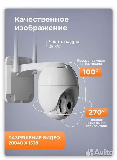 Камера видеонаблюдения wifi уличная