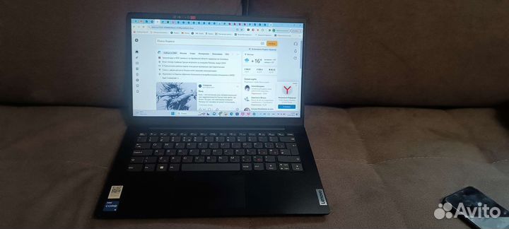 Ноутбук Lenovo V14 G2 ITL, черный