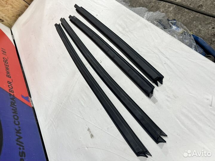 Бархатные уплотнители стекла bmw e60