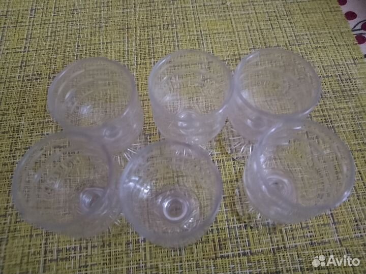 Рюмки на ножке СССР и коньячные рюмки