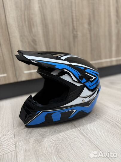 Шлем эндуро мотокросс + очки, перчатки, балаклава