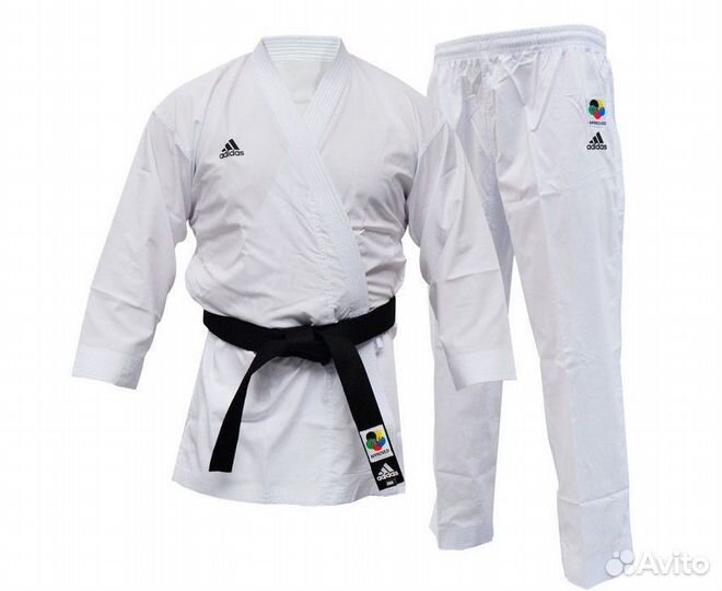 Кимоно для карате подростковое Adidas AdiLight WKF белое K191SK