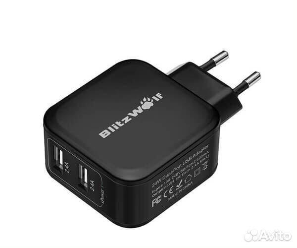 Зарядное устройство BlitzWolf BW-S2, 2x USB