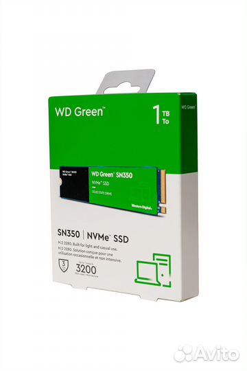 1 тб SSD M.2 накопитель WD Green SN350 (WDS100T3G0
