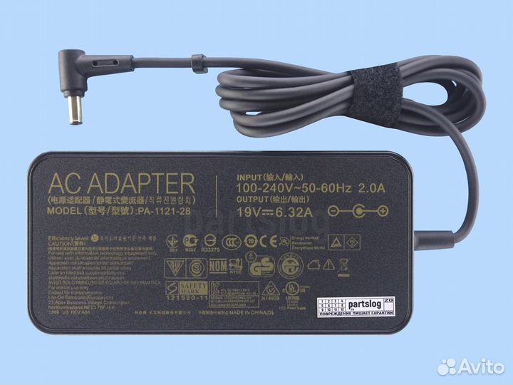 Блок питания для Asus 19V 6.32A 6.0x3.7mm 120W