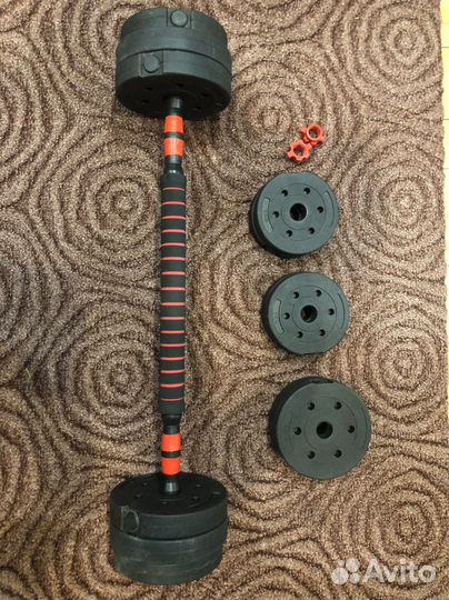 Гантели и гриф все в одном