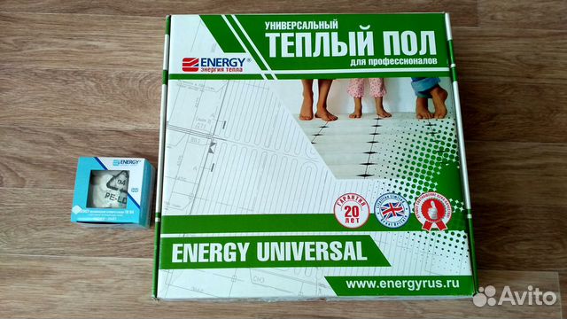 Пол теплый (кабель) 11,4п.м. с терморегулят. механ