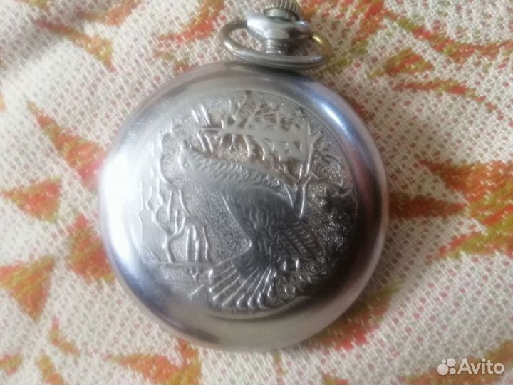 Часы карманные молния, будильник механический