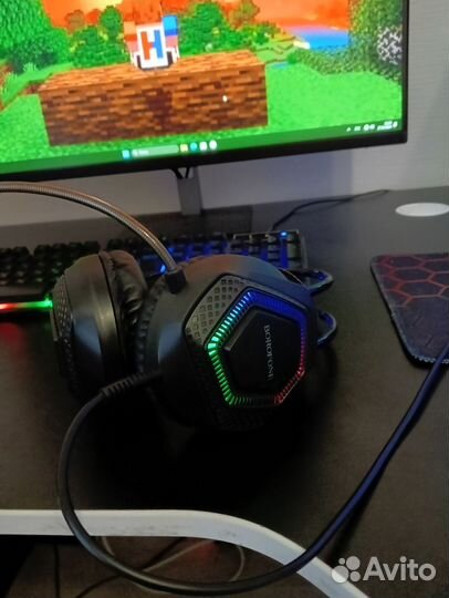 Наушники проводные с подсветкой