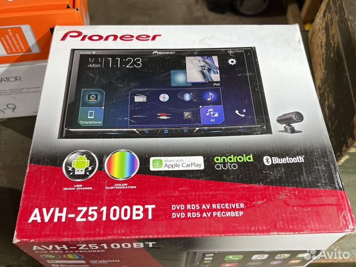 Процессорная магнитола 2 din pioneer AVH-Z5100BT