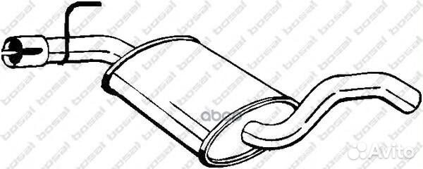 Глушитель средняя часть 233693 Bosal