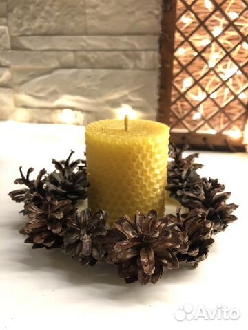 Подсвечник деревянный