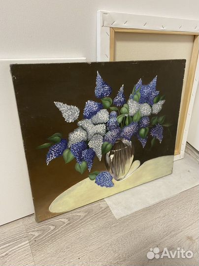 Картина маслом «Сирень» 30х40 см