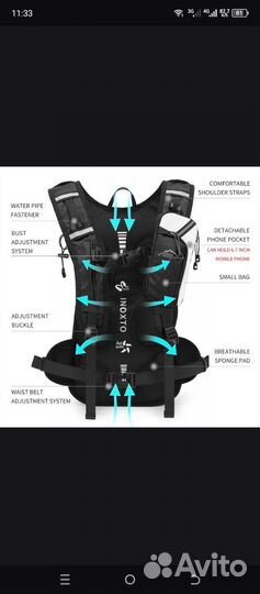 Рюкзак для велосипеда