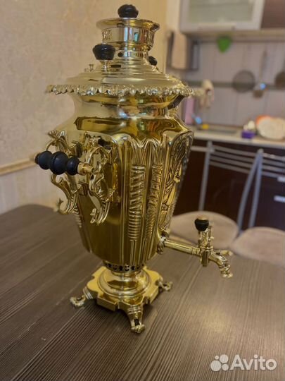 Самовар на дровах старинный