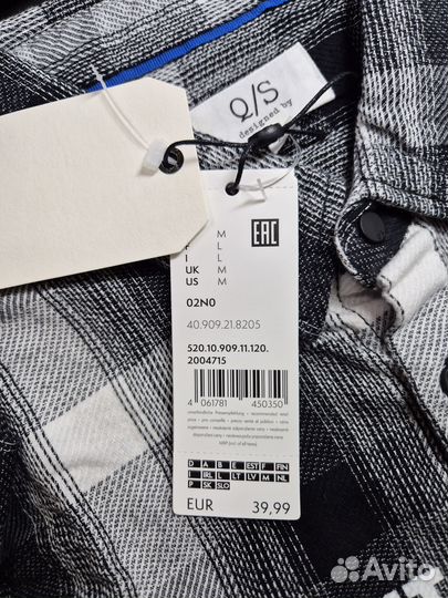 Рубашка Q/S by S.Oliver р.M (48) хлопок