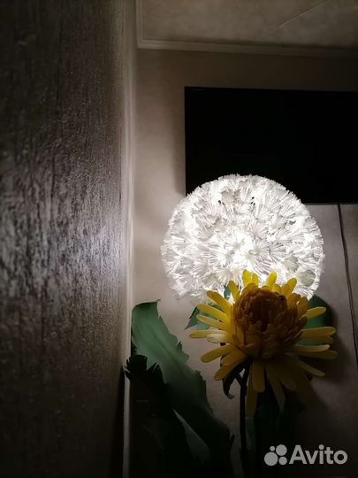 Торшер розы, пионы, одуванчики, ромашки, подарки