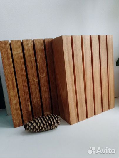 Подставка для 5 ножей деревянная