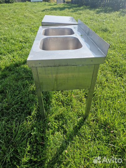 Стол мойка из нержавейки