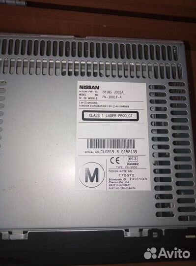 Магнитола Nissan Qashqai