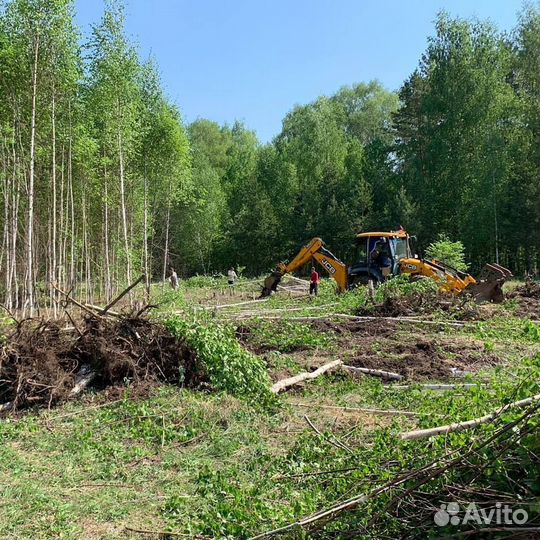 Расчистка участка.Выравнивание.Спил.Вывоз