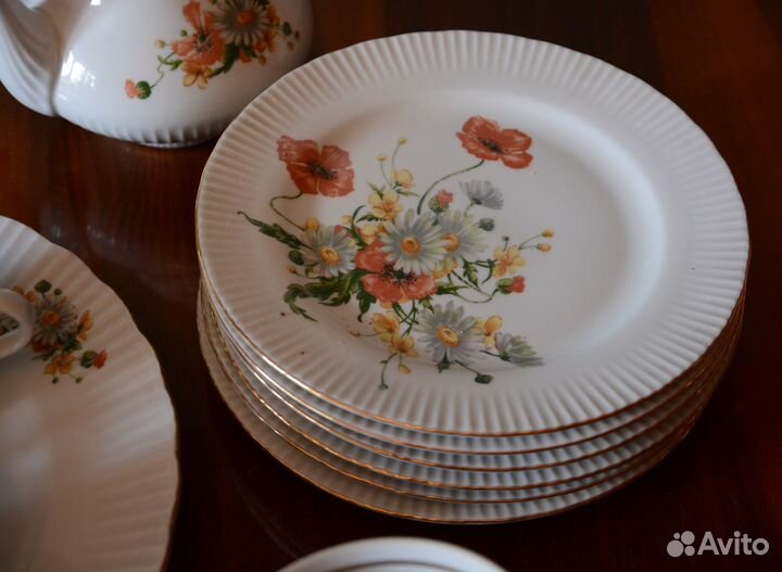 Чайно кофейный сервиз гдр