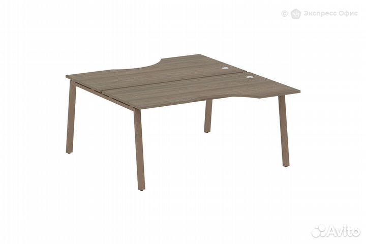 Стол-бенч двойной криволинейный Metal system style