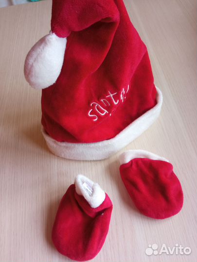 Санта клаус baby шапка