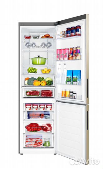 Холодильник haier кремовый цвет Инвертор новый