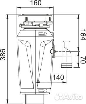 Измельчитель Franke slim 125