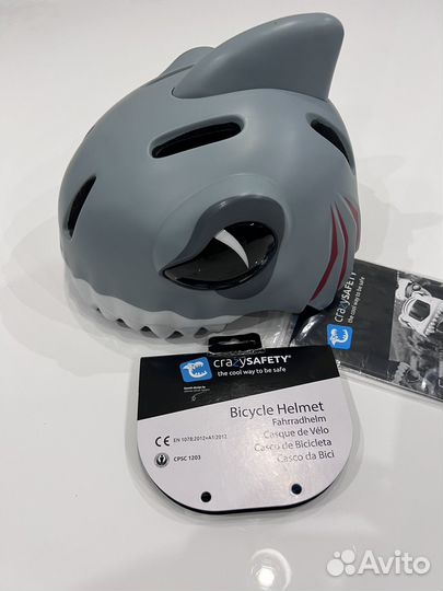 Шлем акула детский новый