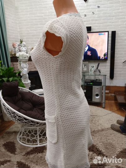 Платье вяз. крючком, р. 44-46 Видео