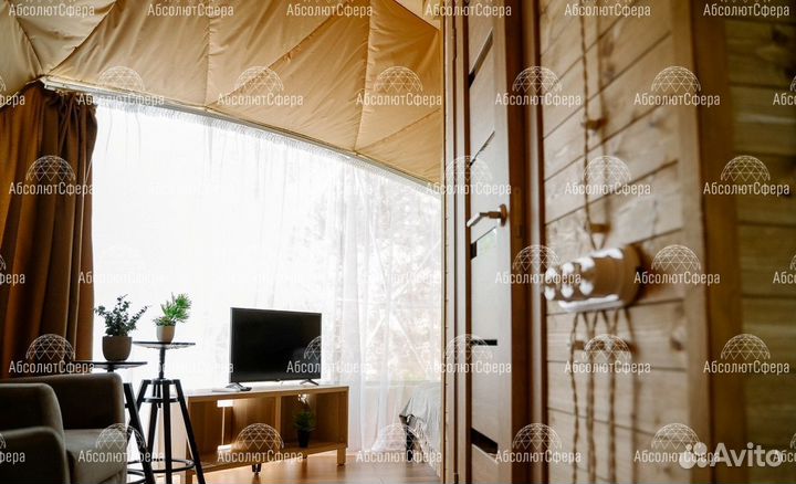 Шатер для глэмпинга.Геокупол.Быстровозводимый дом