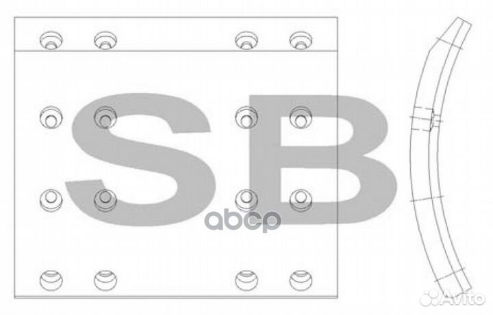 Накладка тормозная задняя SL021 Sangsin brake