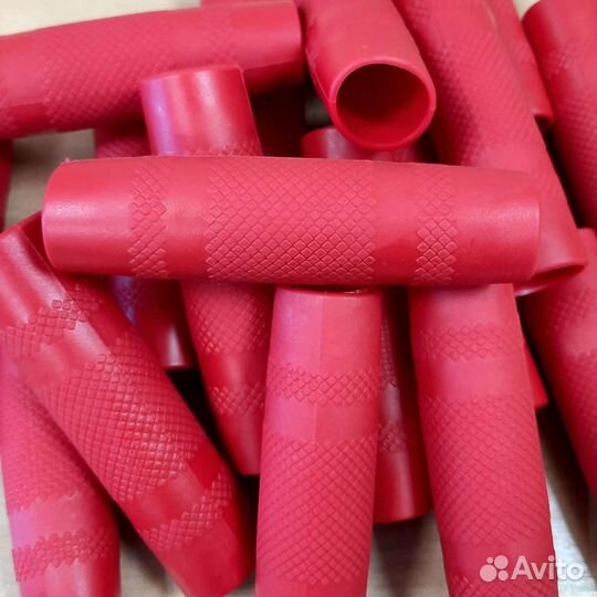 Грипсы ручка 2шт турник место хвата резина красная