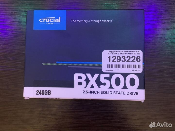 Ssd накопитель 240gb