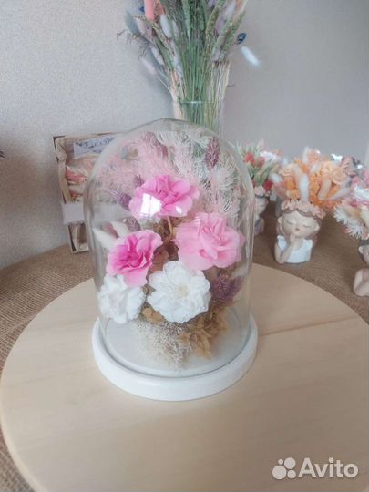 Клош со стаб цветами В подарок