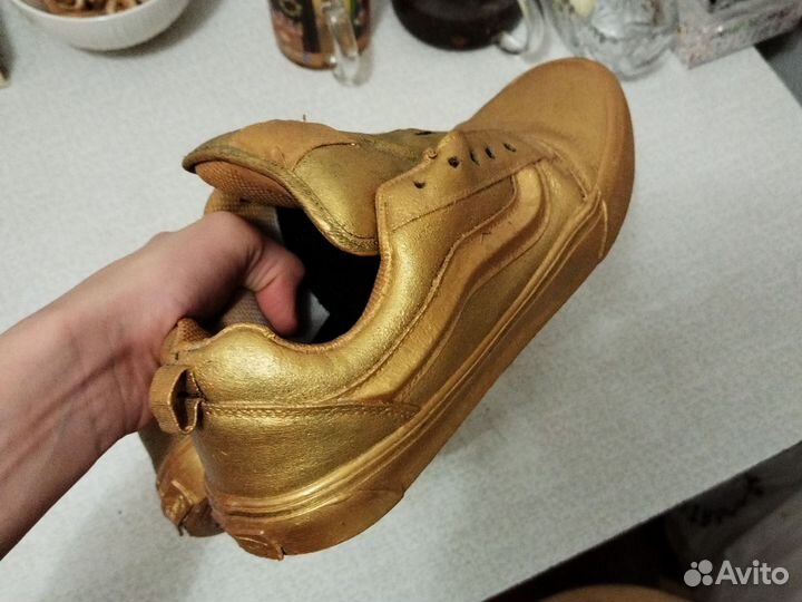 Vans knu skool золотые