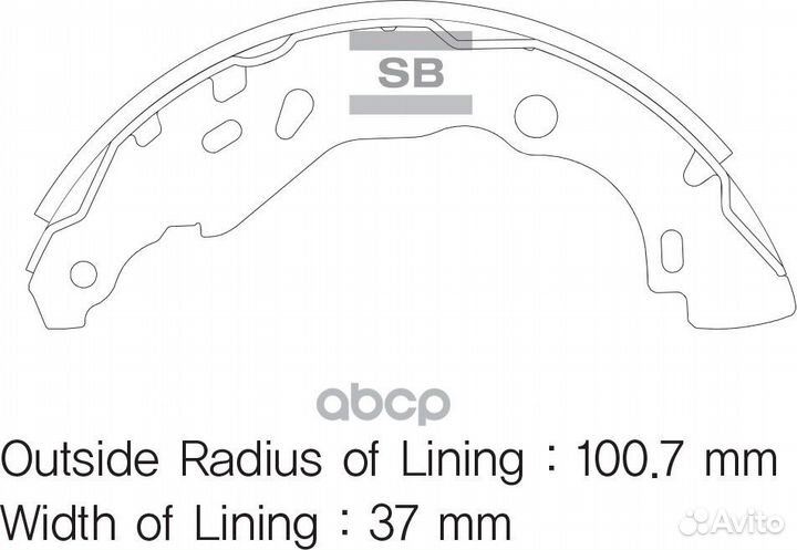 SA177SNS колодки барабанные Renault Logan/Clio