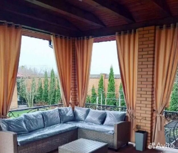 Уличные шторы для беседки веранды