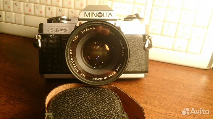 Minolta X370 с объективами и конвертером, комплект
