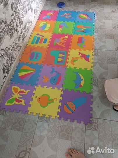 Детский коврик для ползания пазл