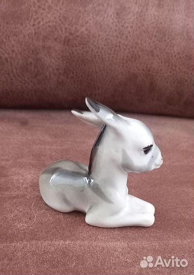 Статуэтка Ослик фарфор лфз СССР