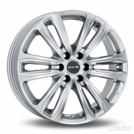 R17 6x114,3 7,5J ET45 D66,1 MAK Safari 6 Silver
