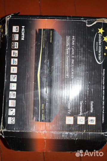 Спутниковый рессивер golden interstar unibox 9080