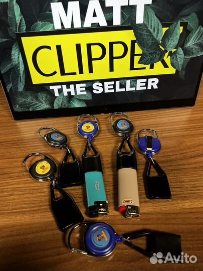 Анти Вор Чехол для зажигалки карабин - рулетка