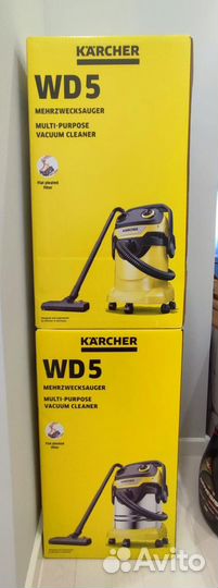 Новый Пылесос Karcher WD 5, Karcher WD 6