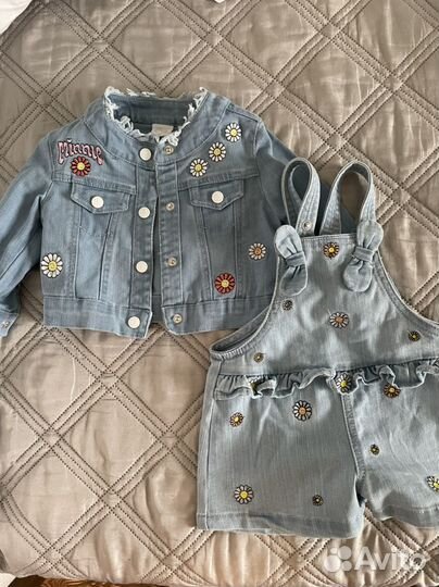 Джинсовая куртка, комбензон детский