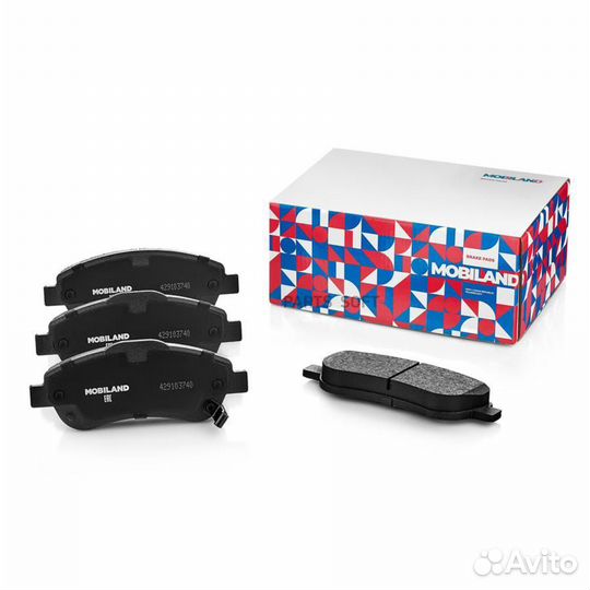 Mobiland 429103740 Колодки тормозные дисковые пере